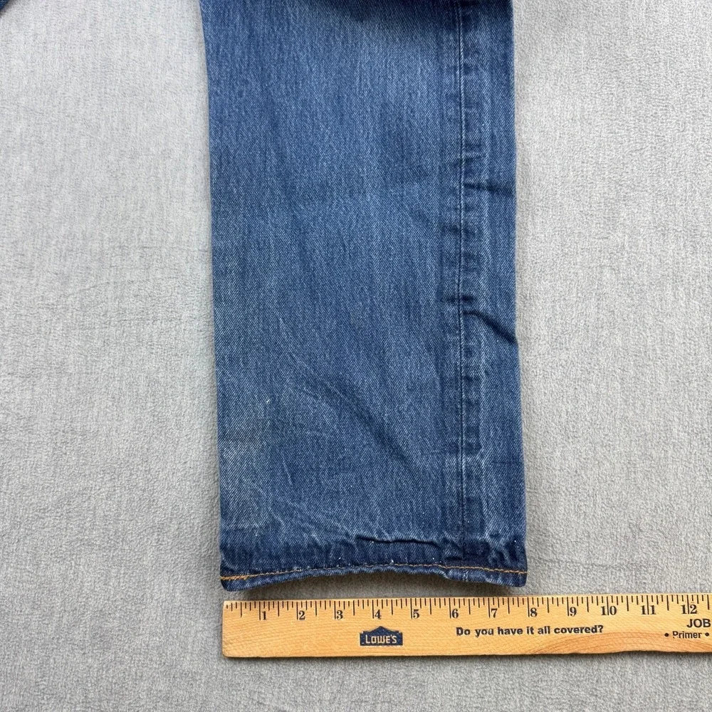 Levis 501‎ Jeans Mens 34X30 Fit 32X28 Blue Denim Button Fly Straight Leg Modern